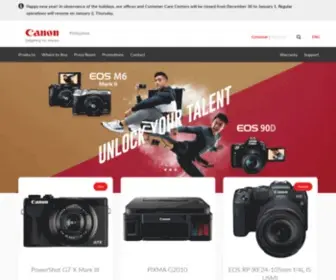 Canon.com.ph(Canon Philippines) Screenshot