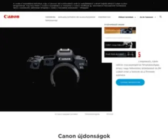 Canon.hu(Canon Hungaria) Screenshot