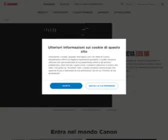 Canon.it(Canon Italia è leader nella fornitura di fotocamere digitali e stampanti professionali per aziende) Screenshot