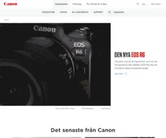 Canon.se(Canon Svenska) Screenshot