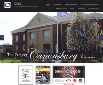 Canonchamber.com(Greater Canonsburg Chamber of Commerce) Screenshot