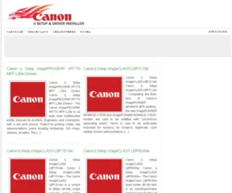 Canoncomij-Setup.com(Canon.com/ijsetup) Screenshot