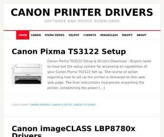 Canondrivers.org(Canon Printer Drivers) Screenshot