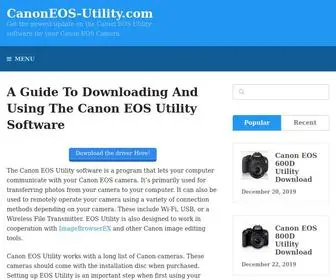 Canoneos-Utility.com(The Canon EOS Utility software) Screenshot