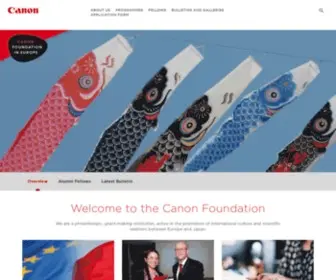 Canonfoundation.org(Canon Foundation) Screenshot