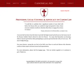 Canonicalaid.org(Canonical Aid) Screenshot