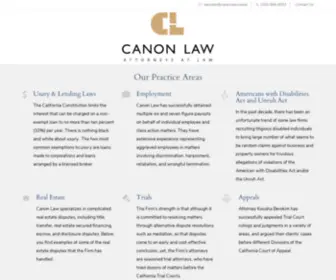 Canonlaw.online(Canon Law Attorneys at Law) Screenshot