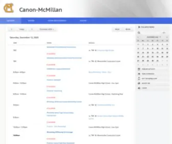 Canonmacwpial.org(Canon-McMillan) Screenshot