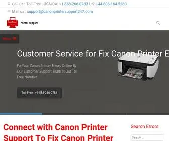 Canonprintersupport247.com(Canon Printer Support Phone NumberCanon Support) Screenshot