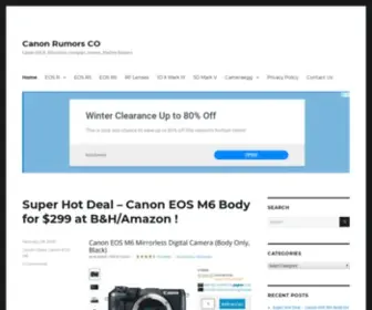Canonrumors.co(Canon Rumors CO) Screenshot