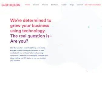 Canopas.com(Creative solutions using innovative design) Screenshot