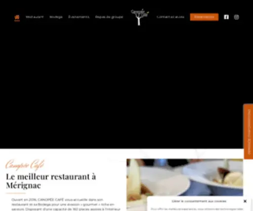 Canopeecafe.com(Canopée Café) Screenshot