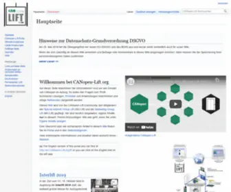 Canopen-Lift.org(Canopen Lift) Screenshot
