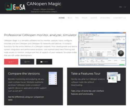 Canopenmagic.com(CANopen Magic) Screenshot