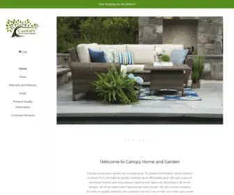 Canopy-HG.com(Canopy Home and Garden) Screenshot