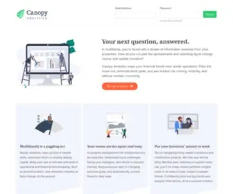 Canopyanalytics.com(Canopy Analytics) Screenshot