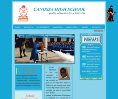 Canossa.ac.tz(Canossa High School) Screenshot