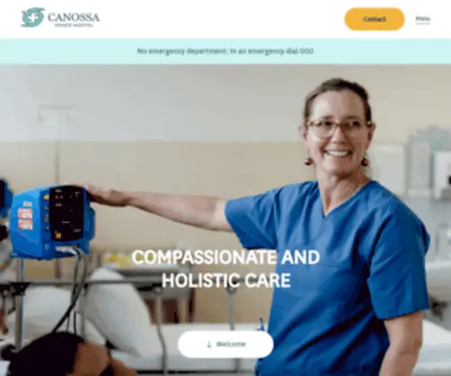 Canossahospital.org.au(Canossa Private Hospital) Screenshot
