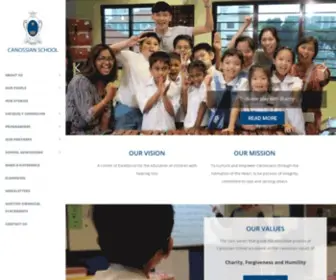 Canossian.edu.sg(Canossian School (Singapore)) Screenshot