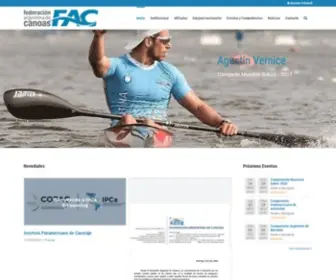 Canotaje.org.ar(Federación Argentina de Canoas) Screenshot