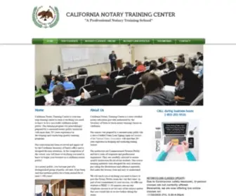 Canotarytrainingcenter.com(California Notary Public/Notary Renewal & Certified Loan Signing Agent) Screenshot