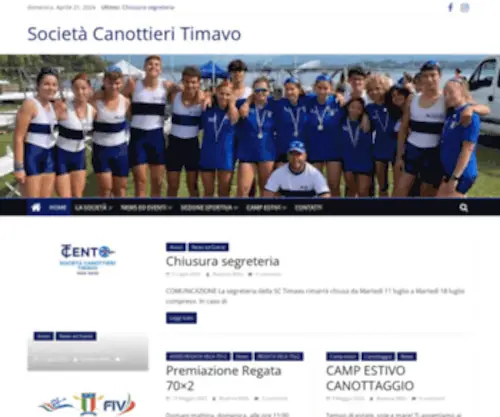 Canottieritimavo.it(Società) Screenshot