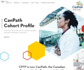 Canpath.ca(Canadian Partnership for Tomorrow’s Health) Screenshot
