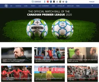 Canpl.ca(Canadian Premier League) Screenshot