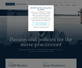 Canpweb.org(The California Association for Nurse Practitioners) Screenshot