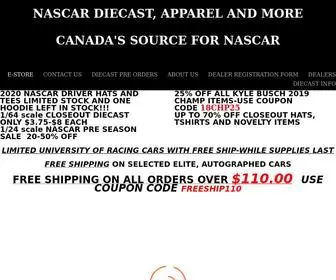 Canracing.ca(CanRacing Nascar Memorabilia Distribution) Screenshot