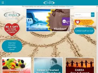 Cansa.org.za(The Cancer Association of South Africa) Screenshot