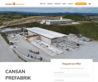 Cansanprefabrik.com.tr(Cansan Prefabrik) Screenshot