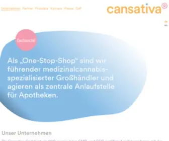 Cansativa.de(Medizinisches Cannabis für Apotheken und Großhandel) Screenshot