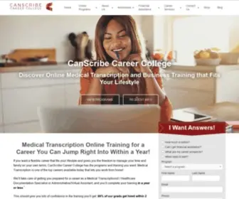 Canscribe.com(CanScribe Career College) Screenshot