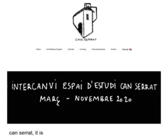 Canserrat.org(International Art Residency) Screenshot