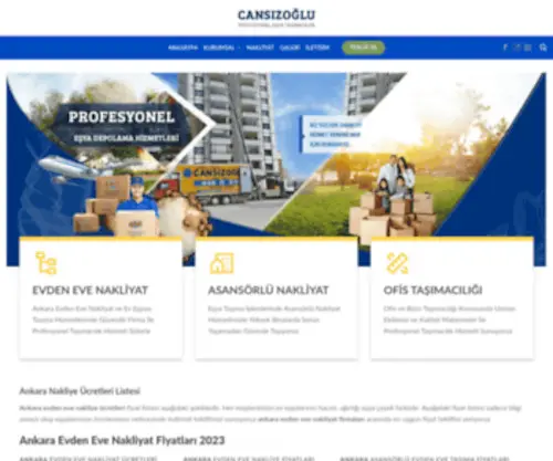 Cansizoglunakliyat.com(Ankara Evden Eve Nakliyat) Screenshot