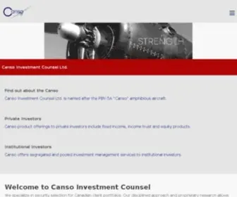 Cansofunds.com(Canso Investment Counsel Ltd. was founded in 1997. Our business) Screenshot