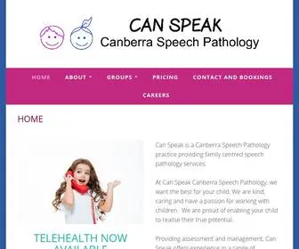 Canspeak.com.au(Can Speak) Screenshot