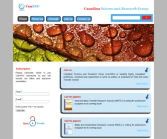 Cansrg.com(Home) Screenshot