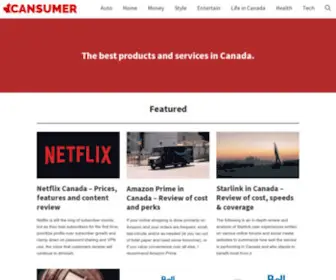 Cansumer.ca(The Best Products and Services for Canadians) Screenshot