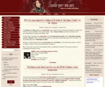 Canta-Per-ME.net(A Yuki Kajiura Fansite) Screenshot