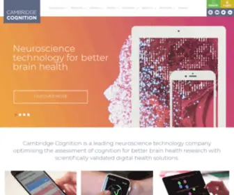 Cantab.com(Cambridge Cognition) Screenshot