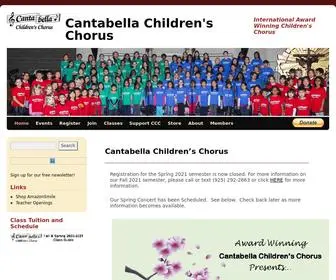 Cantabella.org(Cantabella Children's Chorus) Screenshot