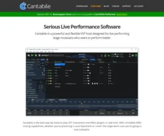 Cantabilesoftware.com(Software for Performing Musicians) Screenshot