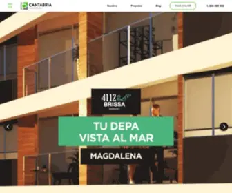 Cantabriainmobiliaria.pe(Venta de departamentos Lima) Screenshot