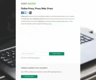 Cantaccess.com(Cant access websites) Screenshot