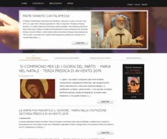 Cantalamessa.org(Padre Raniero Cantalamessa) Screenshot