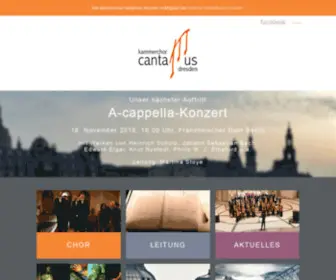 Cantamus-Dresden.de(Kammerchor CANTAMUS Dresden Kammerchor CANTAMUS Dresden) Screenshot