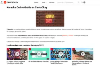 Cantaokey.com(KARAOKE Online Gratis) Screenshot