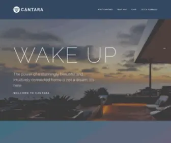 Cantaradesign.com(The power of a stunningly beautiful and intuitively connected home) Screenshot